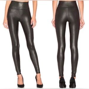 SPANX Shiny Black Leggings